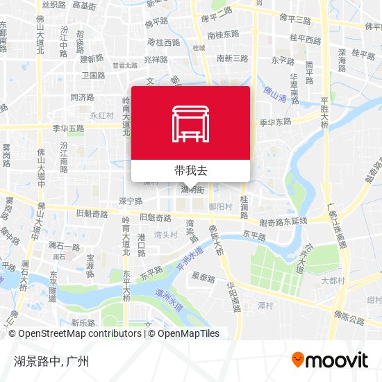 湖景路中地图