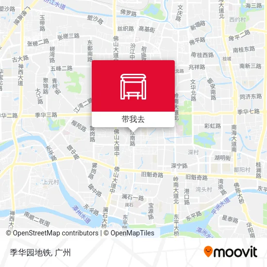 季华园地铁地图