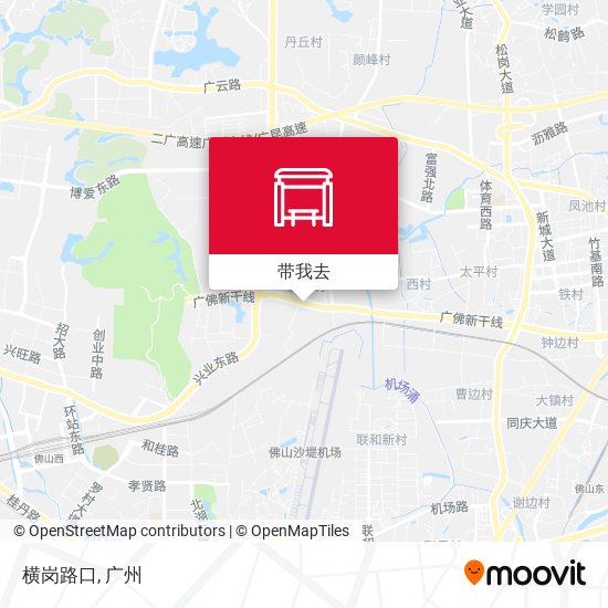 横岗路口地图