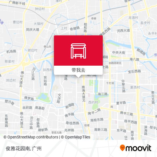 俊雅花园南地图