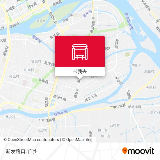 新发路口地图