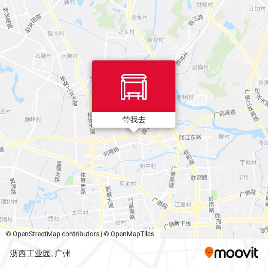 沥西工业园地图