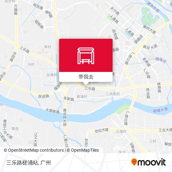 三乐路槎涌站地图