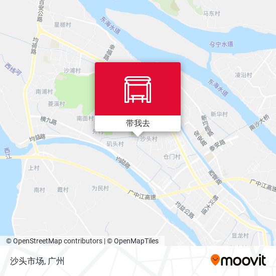 沙头市场地图