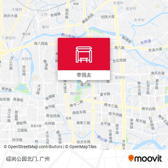礌岗公园北门地图
