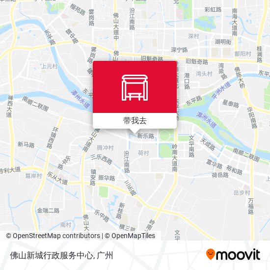 佛山新城行政服务中心地图