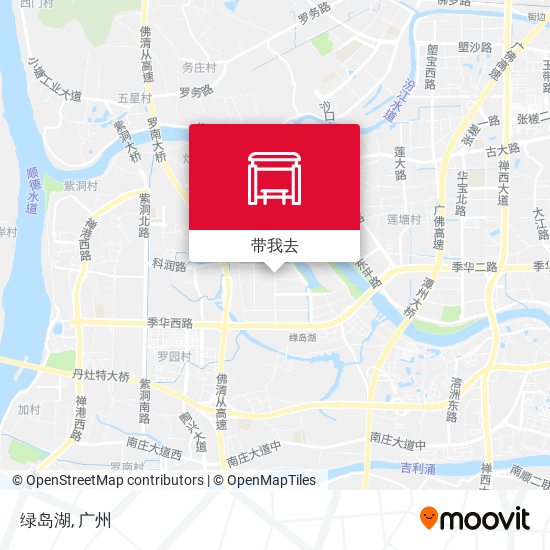 绿岛湖地图