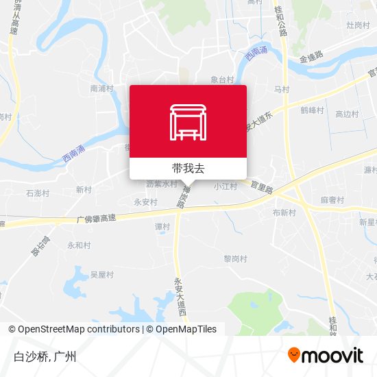 白沙桥地图