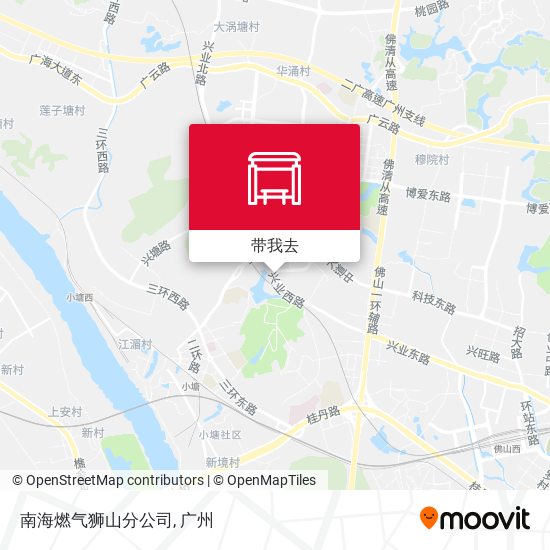 南海燃气狮山分公司地图