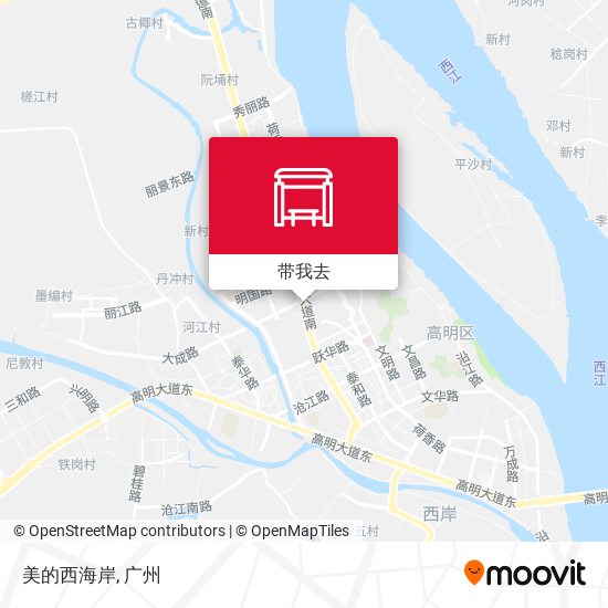 美的西海岸地图