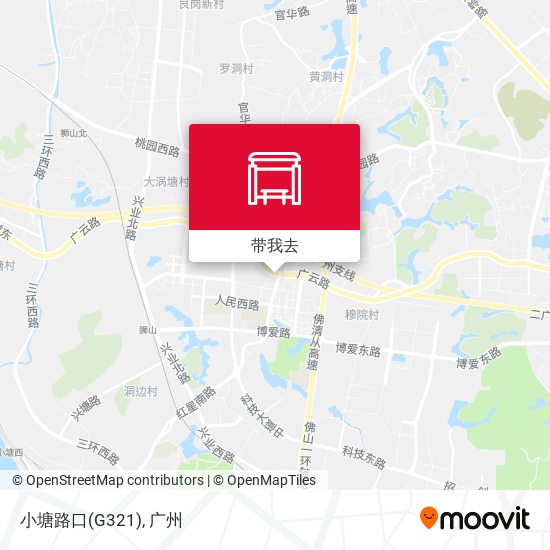 小塘路口(G321)地图