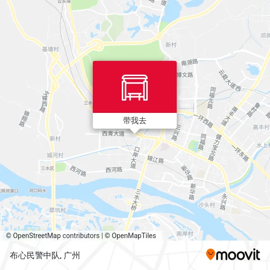 布心民警中队地图