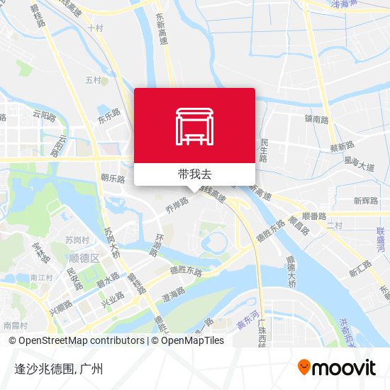 逢沙兆德围地图