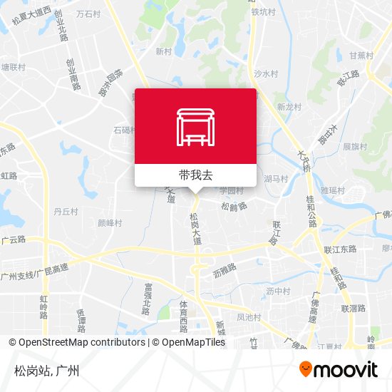 松岗站地图