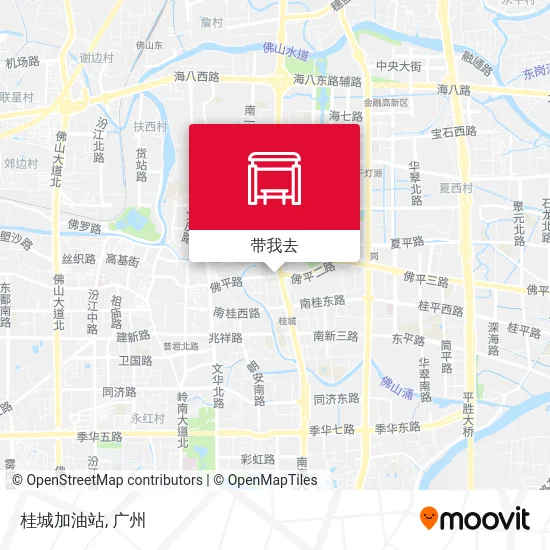 桂城加油站地图