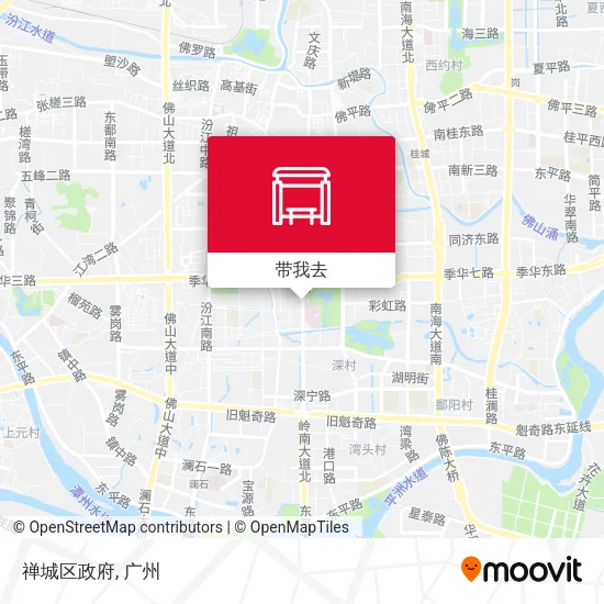 禅城区政府地图