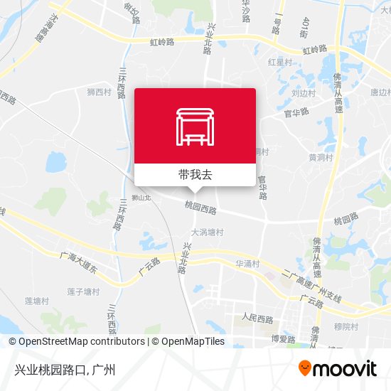兴业桃园路口地图