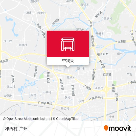 邓西村地图