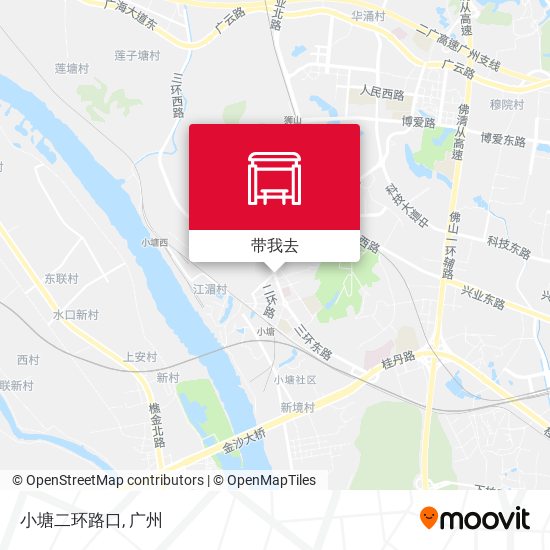 小塘二环路口地图