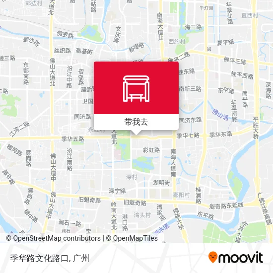 季华路文化路口地图