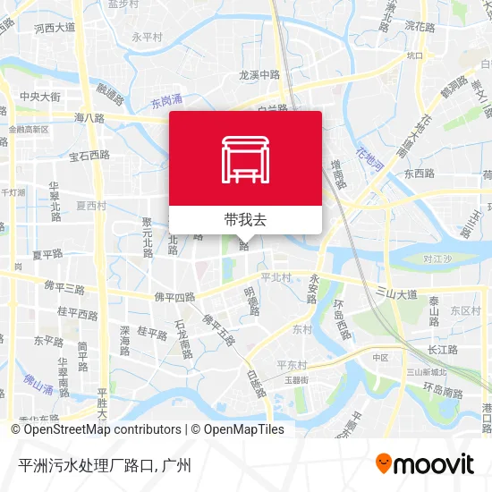 平洲污水处理厂路口地图