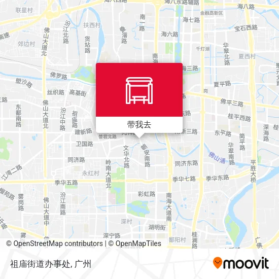 祖庙街道办事处地图