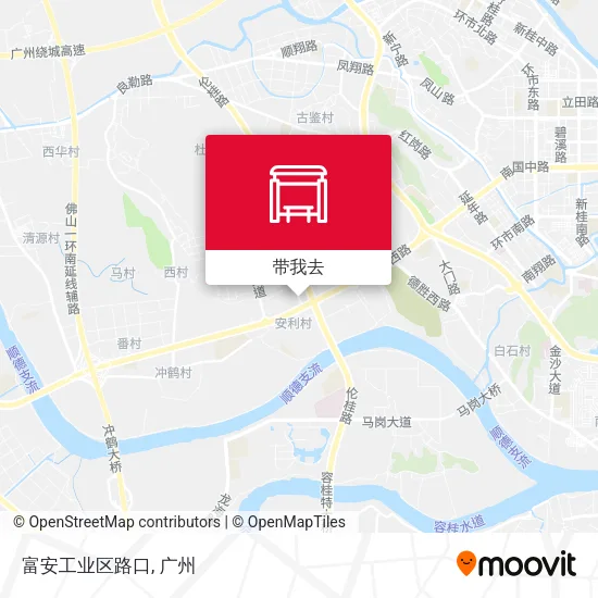 富安工业区路口地图