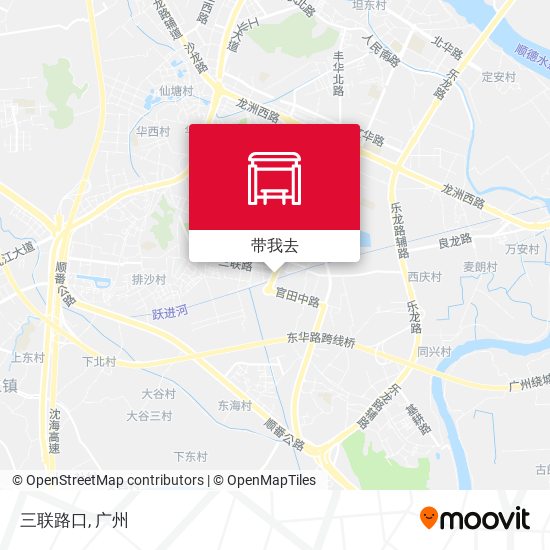 三联路口地图