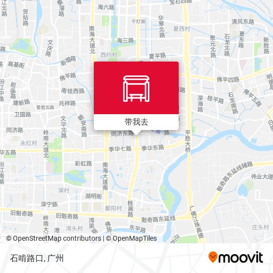 石啃路口地图