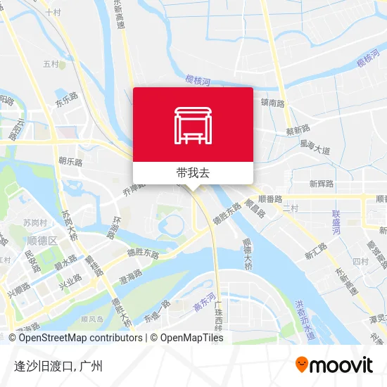 逢沙旧渡口地图