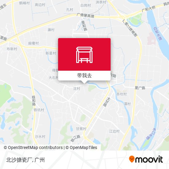 北沙搪瓷厂地图