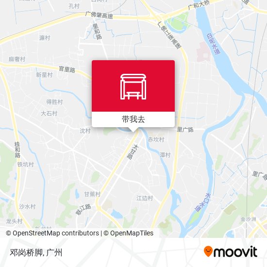 邓岗桥脚地图