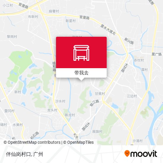 伴仙岗村口地图