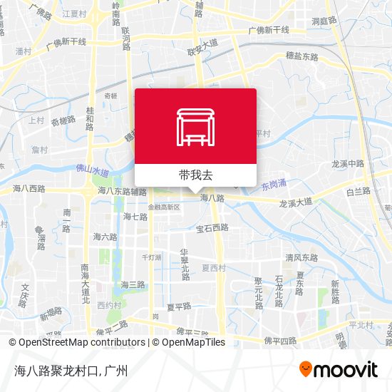 海八路聚龙村口地图
