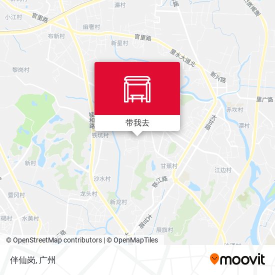 伴仙岗地图