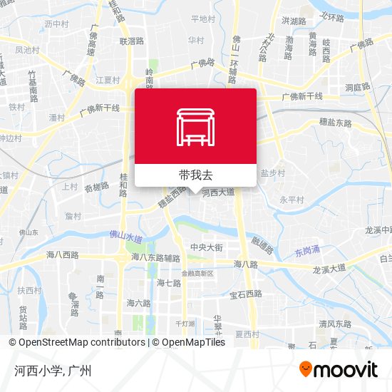 河西小学地图