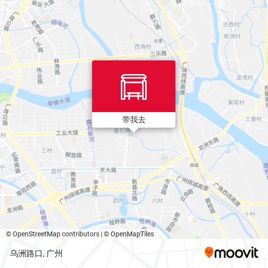 乌洲路口地图
