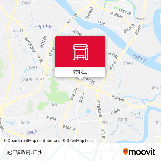 龙江镇政府地图