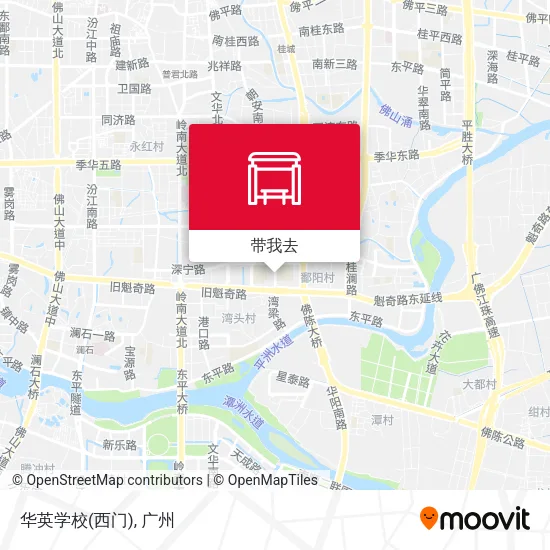 华英学校(西门)地图