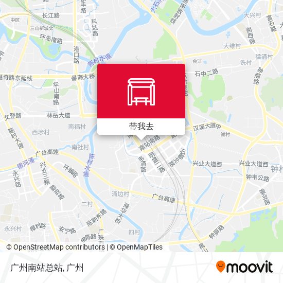 广州南站总站地图