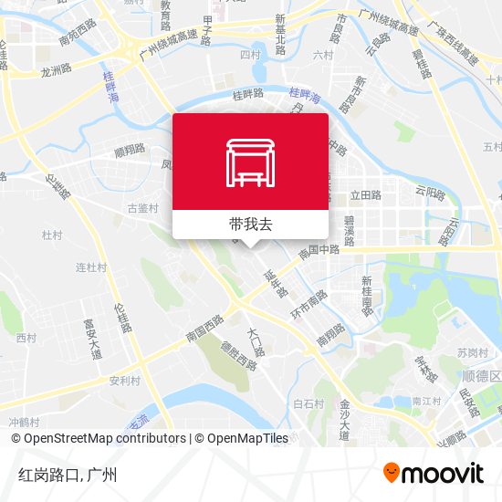 红岗路口地图