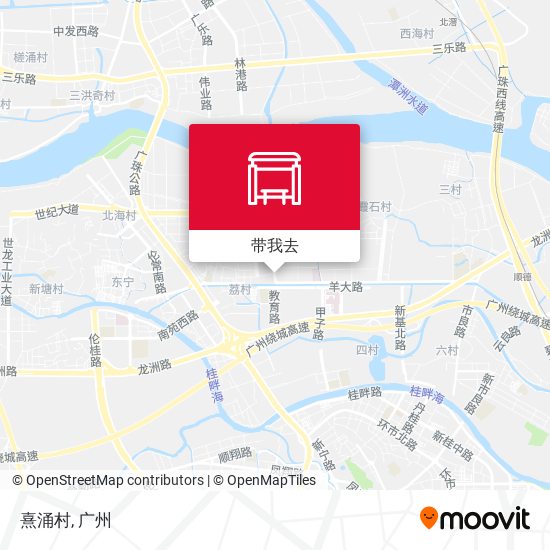 熹涌村地图