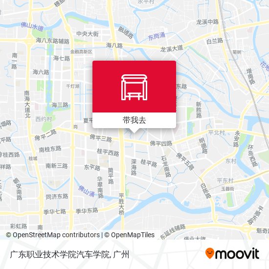 广东职业技术学院汽车学院地图