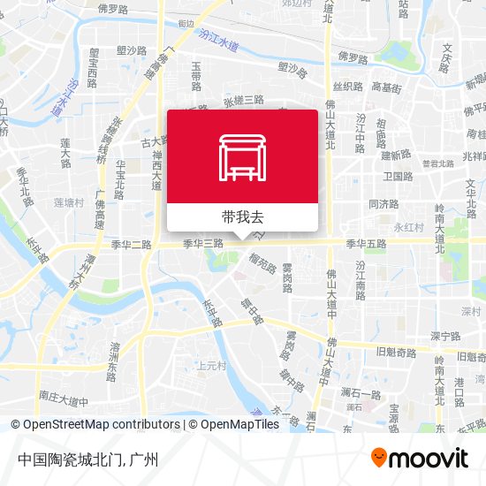 如何坐公交 或 地铁去禅城区的中国陶瓷城北门