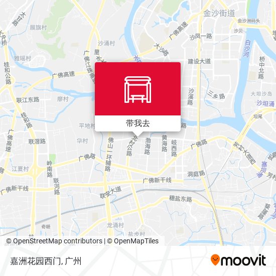嘉洲花园西门地图