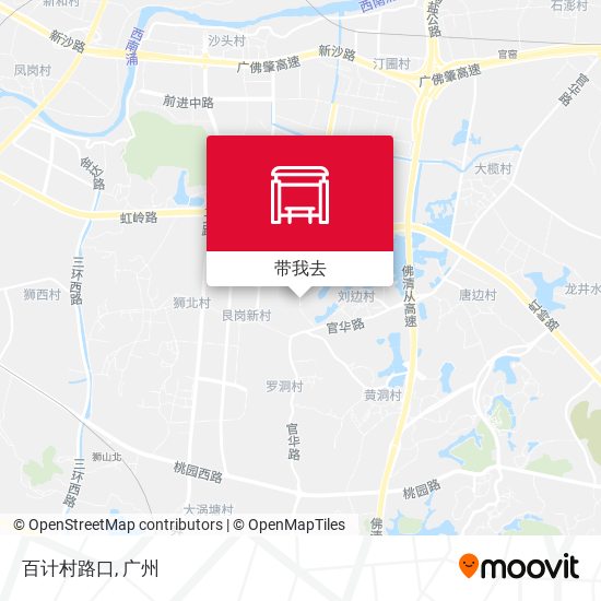百计村路口地图