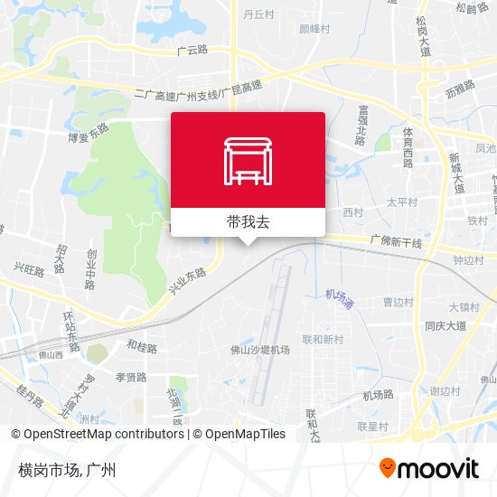 横岗市场地图
