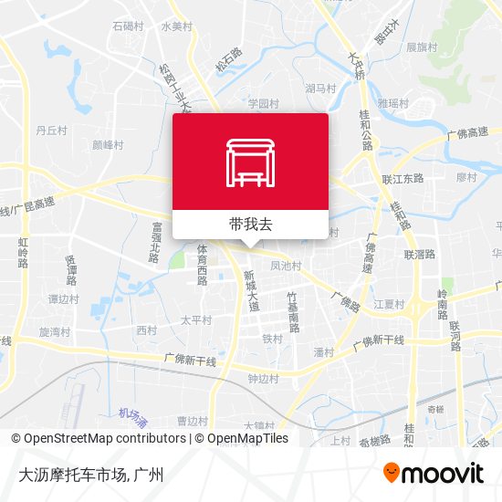 大沥摩托车市场地图
