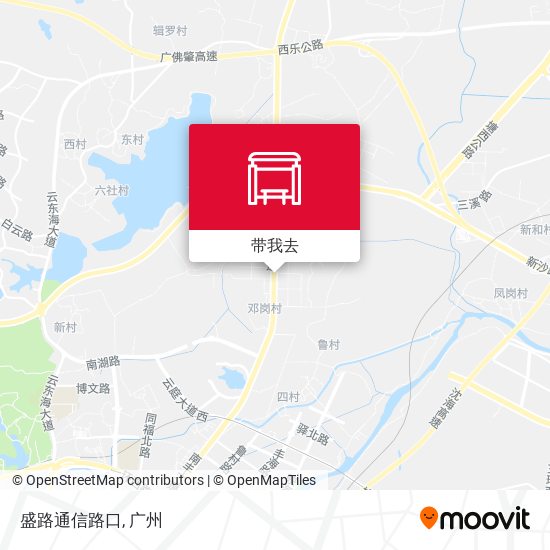 盛路通信路口地图
