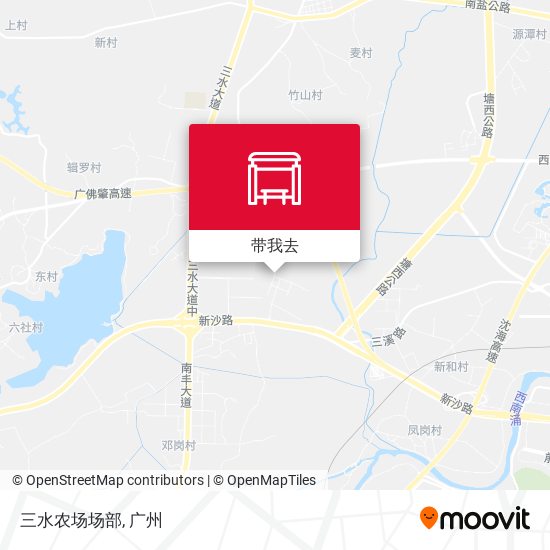 三水农场场部地图
